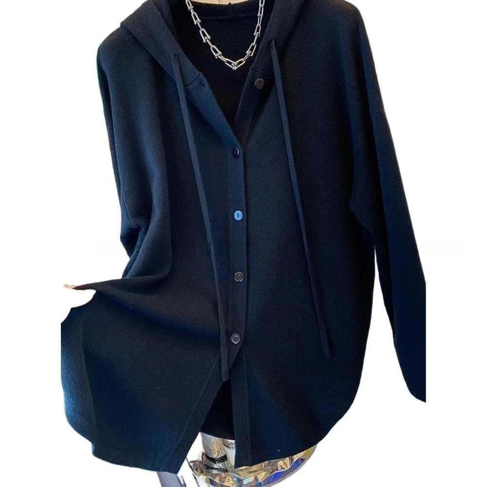Autumn Winter plus Size Women's Shirt Hooded Cardigan Long Sleeve Slimming Top Casual Style Comfortable Fit Sweatshirt
