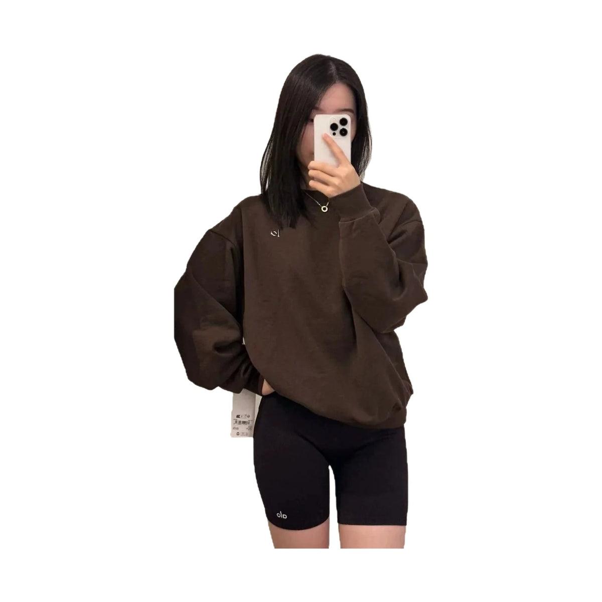 Pure Cotton Sweatshirt round Neck Casual Sporty Versatile Autumn Winter New Style Couple's Letter Print Comfortable Fit Hoodie