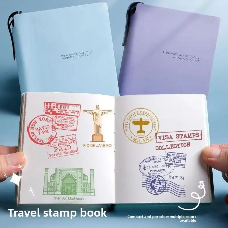 Mini Portable Blank Notebook Stamp Check in out Log Book Customizable Logo Available High Aesthetic Value Office Supply