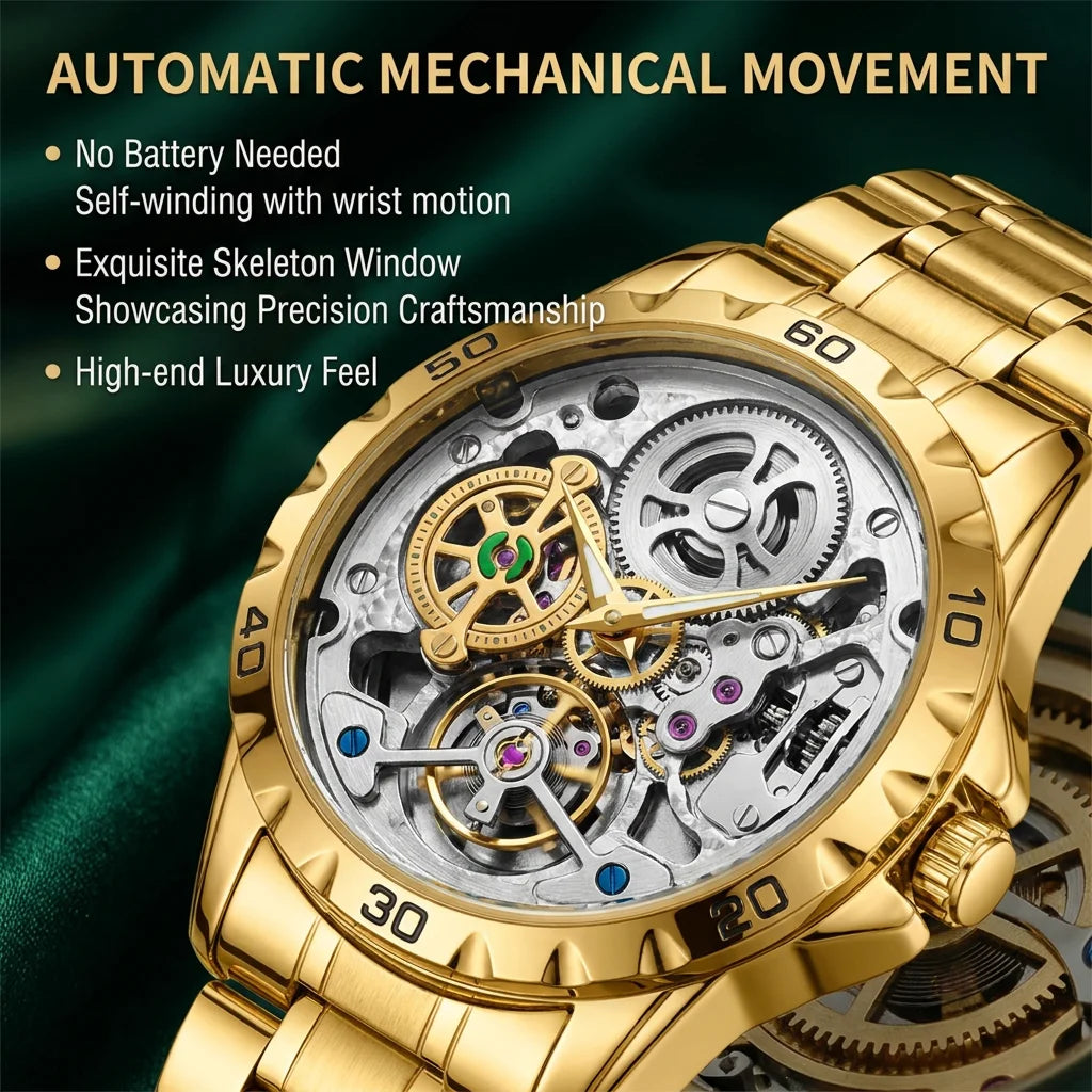 1Pcs Men's Green Dial Alloy Strap Vintage Fashion Classic Fashion Details Quartz Watch For Business Party Holiday