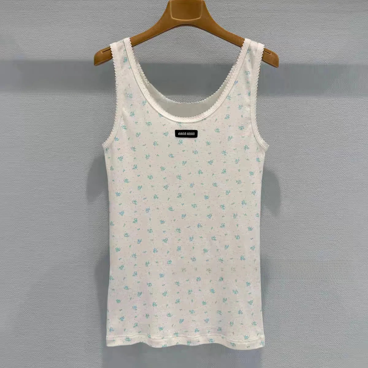 Early Spring New Style Women's 4-Piece Set Short-Sleeve Floral Print Vest Layered Top T-Shirt Cotton Quality Ceiling Elegant