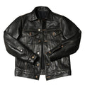Black Autumn Leather Jacket Men Retro Style Plus Size 4XL Genuine Natural Thick Cowhide Single Breasted Casual Denim Coat