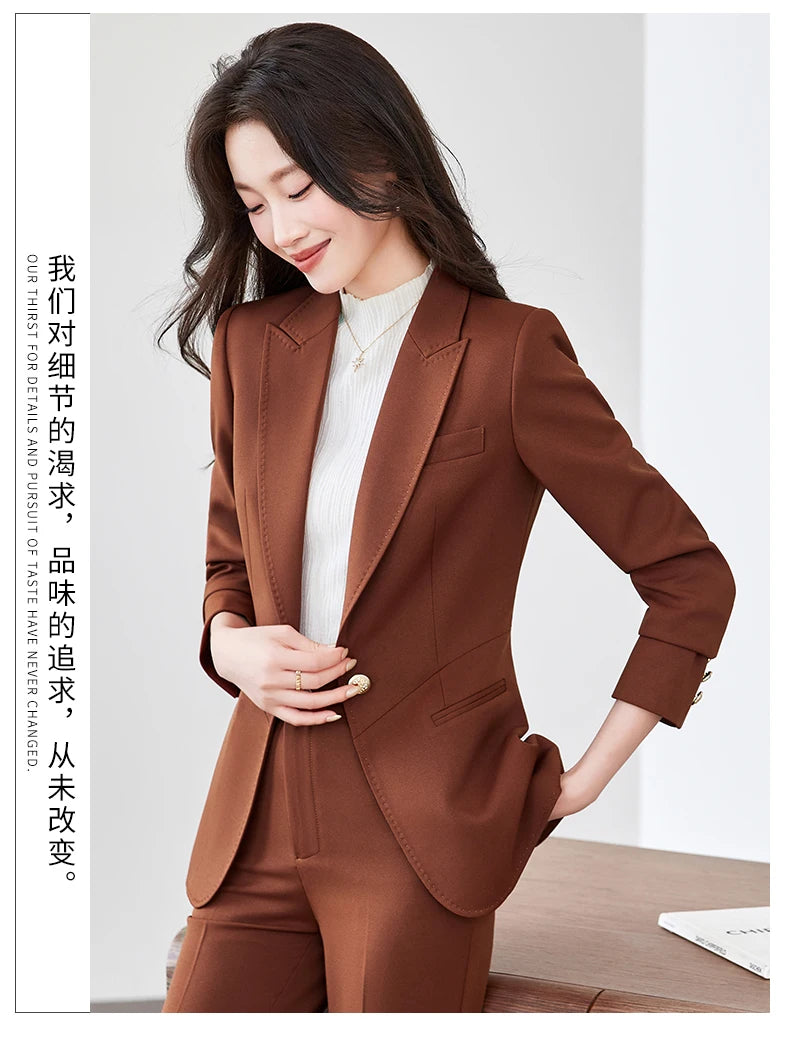NAVIU High End Women's Clothing Coat Commute New Style Women Suit Jacket Casual British Style Napoleon Fashion Versatile Blazer