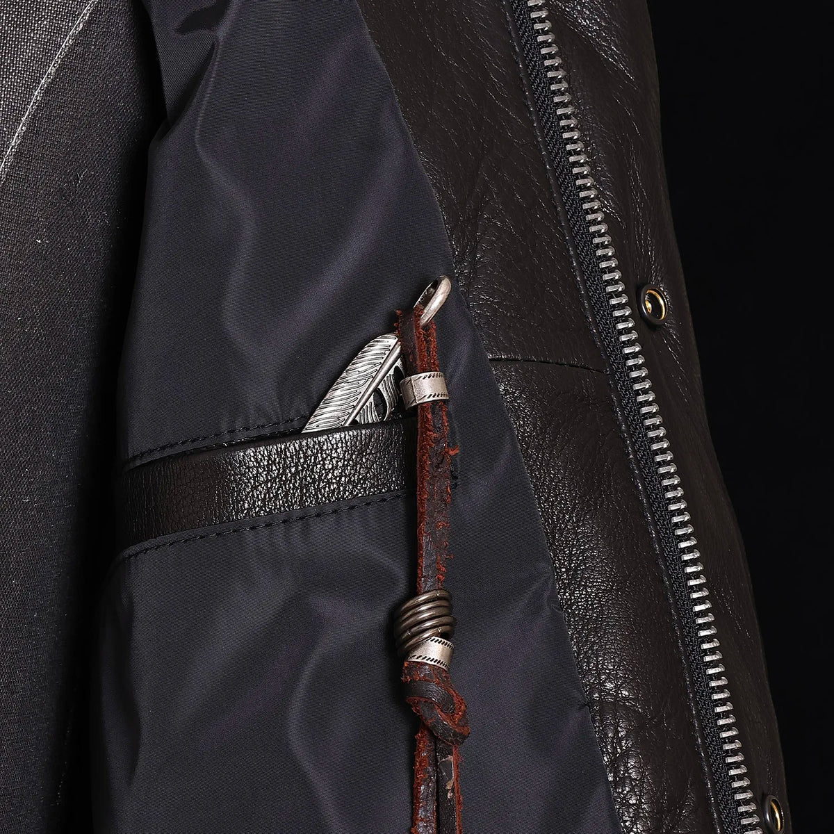 Black Winter Leather Jacket Men Retro Style Plus Size 5XL Genuine Natural Sheepskin Stand Collar Thick Warm Down Coat