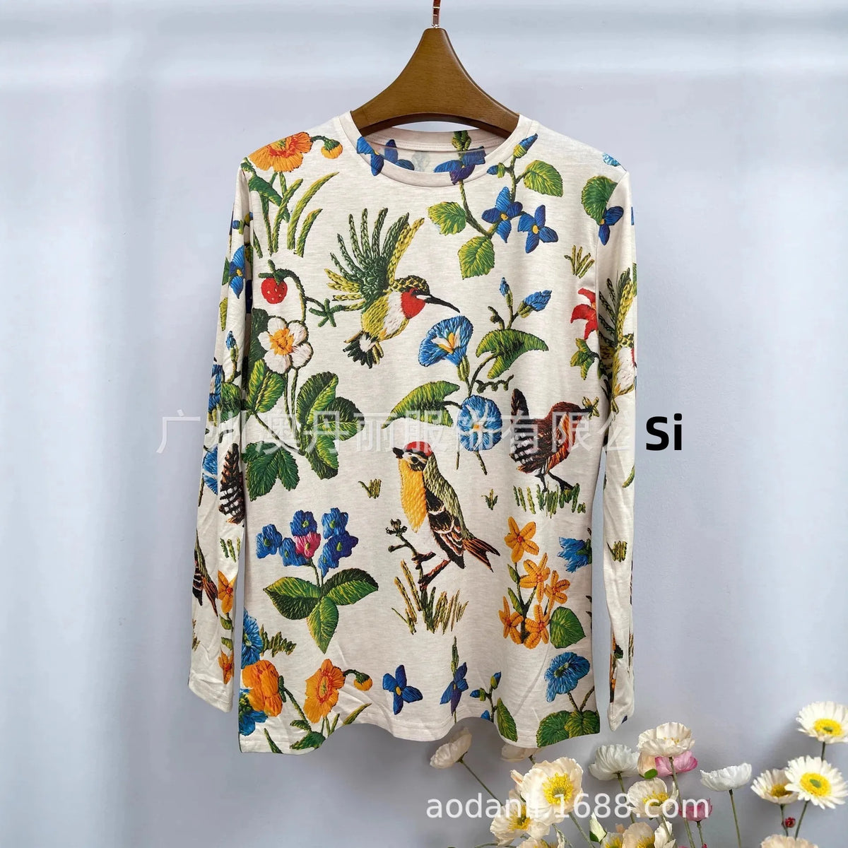 New Autumn Fashion Baby Cotton Long Sleeve T-Shirt All over Print Casual round Neck Elegant Loose Fit Versatile Comfortable