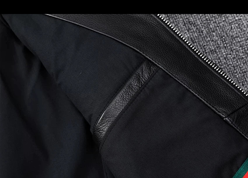 Black Autumn Leather Jacket Men Retro Style Plus Size 8XL Genuine Natural Cowhide Turn-Down Collar Smart Casual Coat