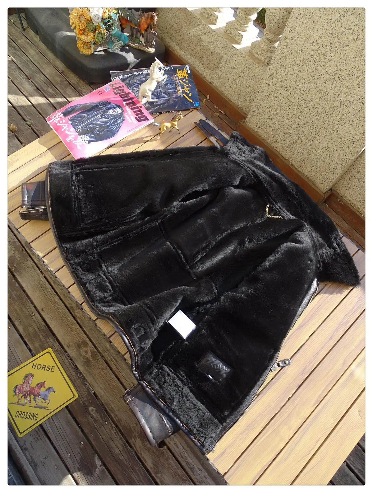Black Winter Shearling Jacket Men Vintage Style Plus Size 5XL Genuine Natural Thick Sheepskin Warm Turn-Down Collar Spliced Coat