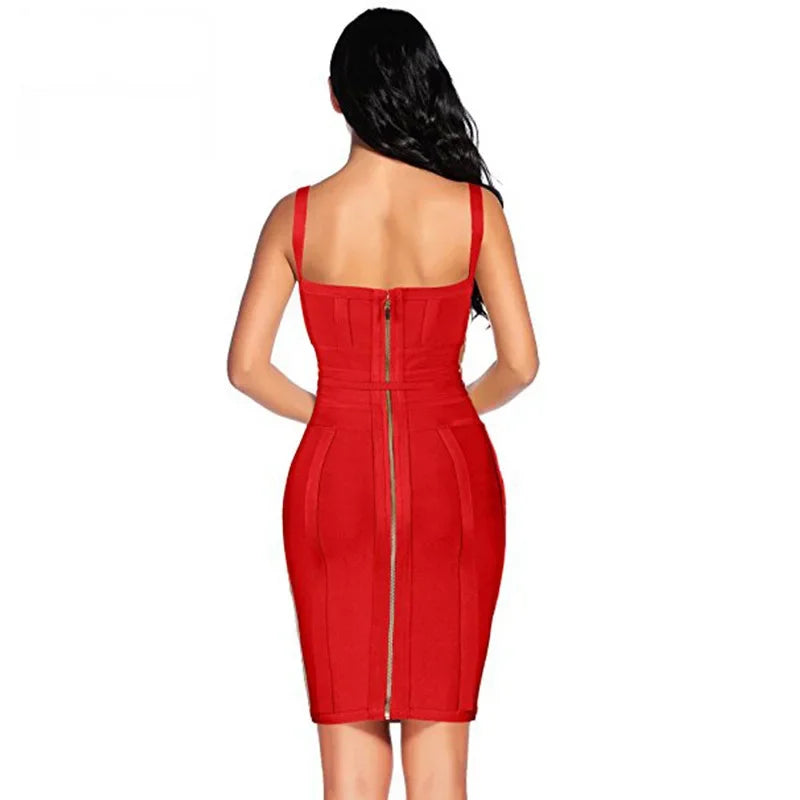Amazon Best-seller Sexy Waist-fitted Tank Dress European American Style Sleeveless Bonded Backless Dress From Guangzhou