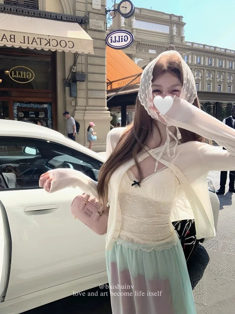 Lace Camisole Tank Top Women's Inner Wear Slimming Sexy Cotton Blend Pure Color Spring Summer Autumn Winter Seasonal Use