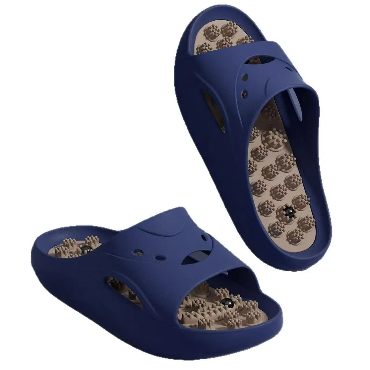 Women's Foot Massage Slippers Indoor Anti-Slip Pressure Plate Shoe Therapy Outdoor Health Cooling Sandals Comfortable Slip-On