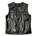 Red Brown Spring Leather Vest Men Retro Style Plus Size 6XL Genuine Natural Cowhide O-Neck Collar Slim Fit Short Sleeveless Coat