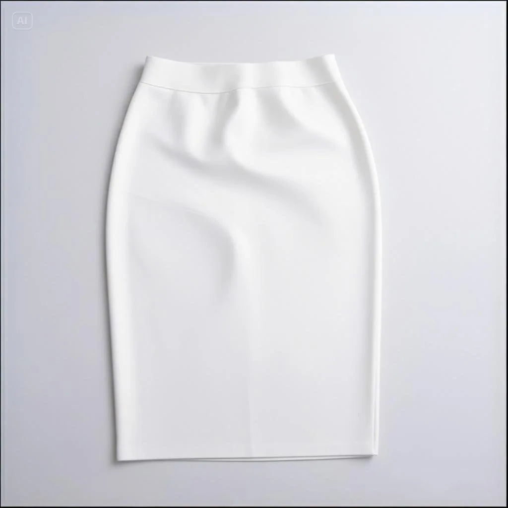 2025 Summer New Style Sexy Slim Fit Wrap around Skirt Polyester Lycra Blend mid Length Fresh Sweet Style Cross-Border Sweetness