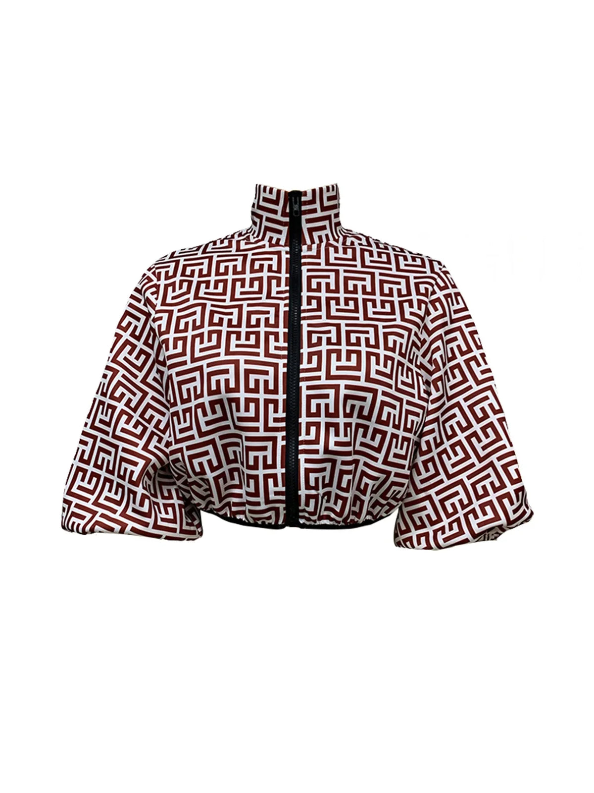 Plus Size 2024 Spring Autumn New Cross-Border Plus Size Women's Clothing Fashionable Elegant Plaid Printing Cropped Top Jacket