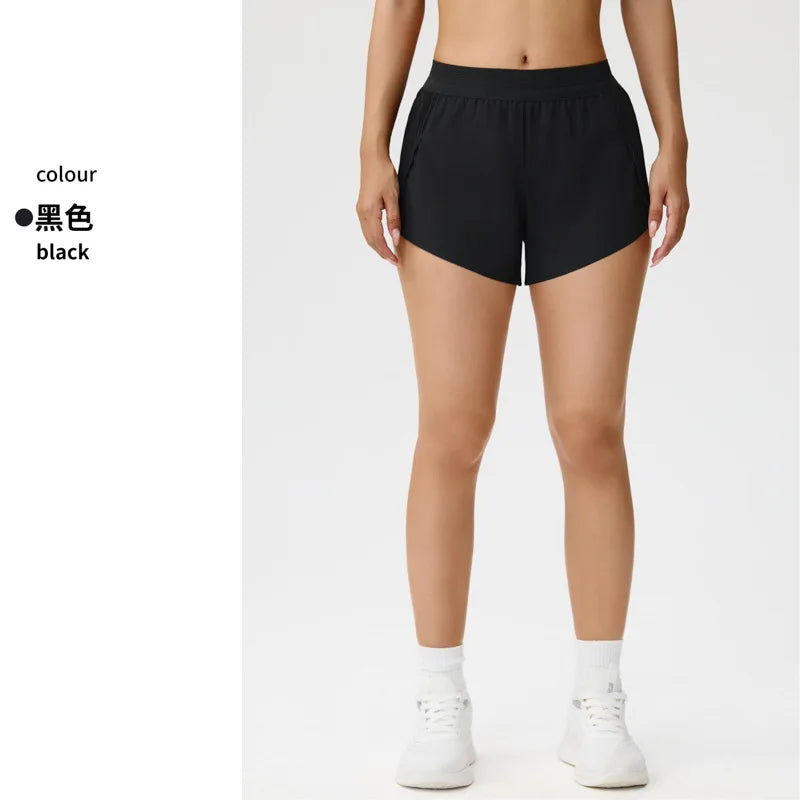 Cooling Mint Fitness Shorts Women's Three-quarter Length Tennis Yoga Pants Inner Lining Prevents Light Walking Show Fatigue R...
