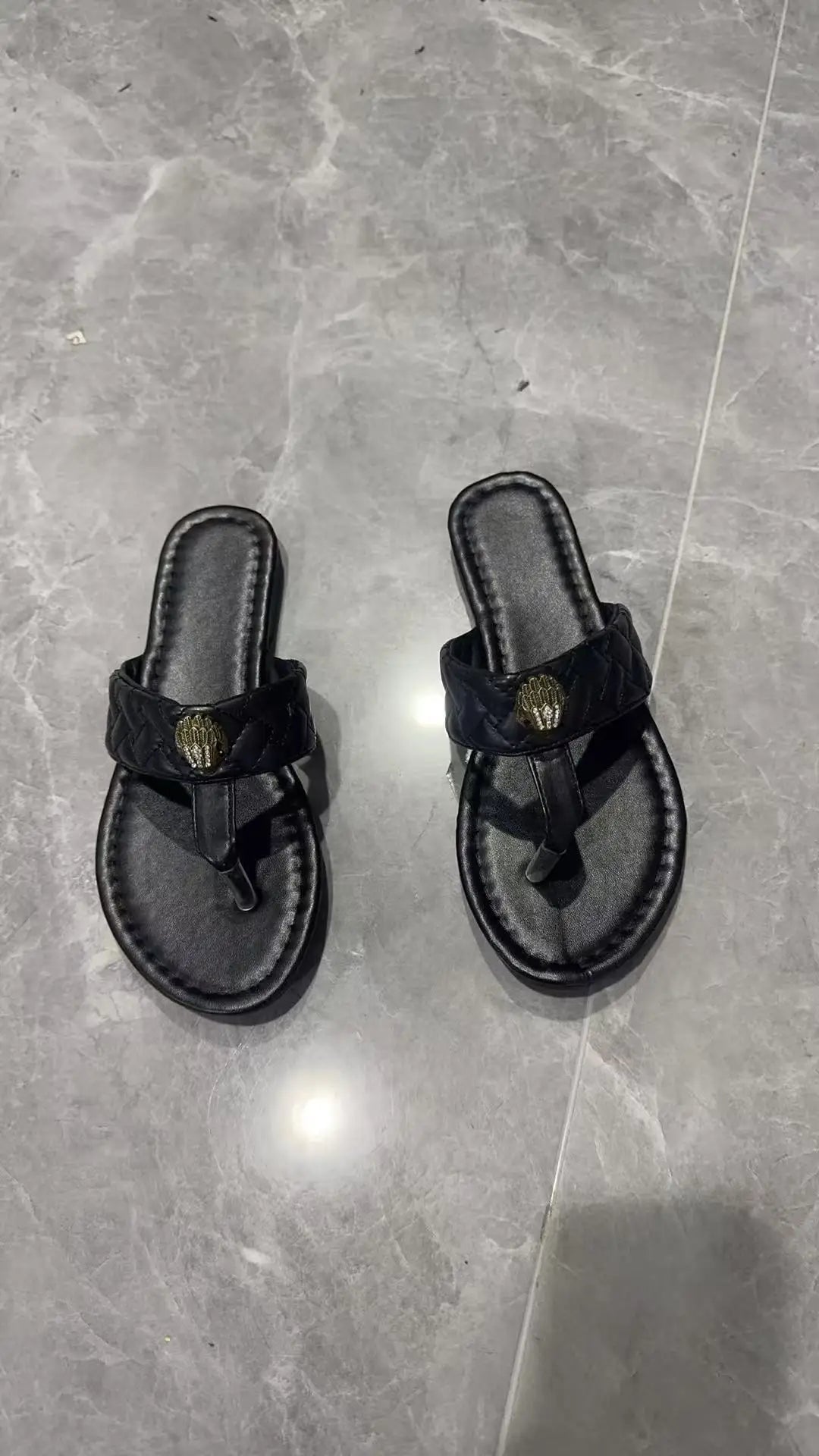 Colorful Eagle Head Slippers Large Size Thick Bottom Beach Women's Sandals Comfortable Breathable Summer Slip-On Shoes