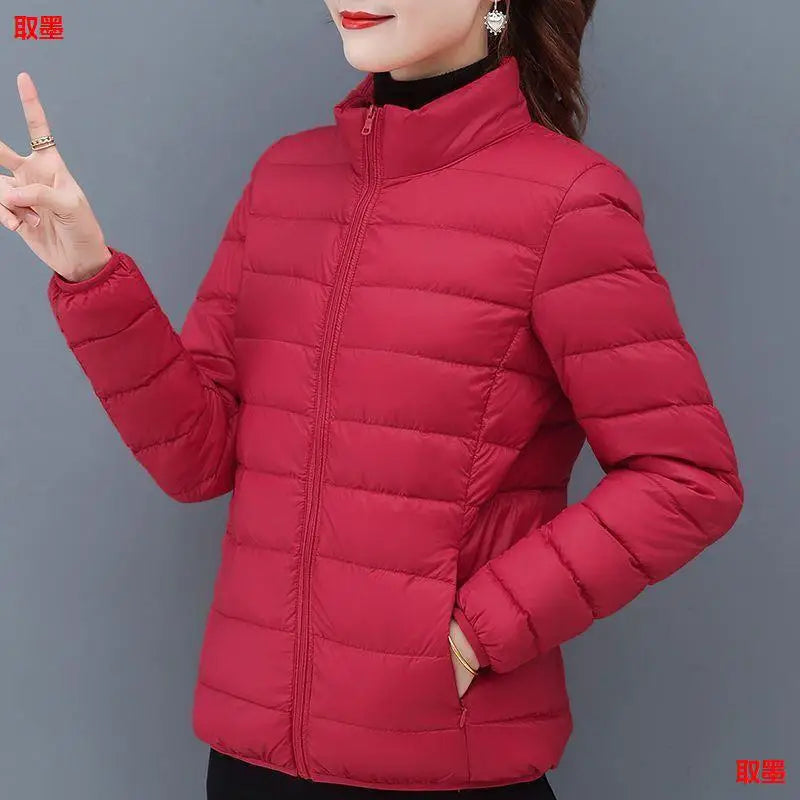 Women's Winter Lightweight Fleece Lined Cotton Jacket Hot Sale Of The Season New Style Portable Warm Short Fashion Outerwear ...