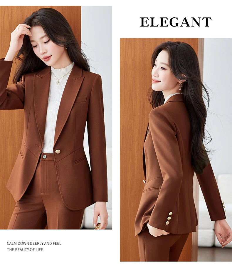 NAVIU High End Women's Clothing Coat Commute New Style Women Suit Jacket Casual British Style Napoleon Fashion Versatile Blazer