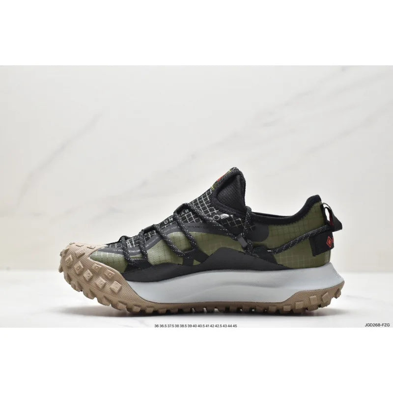 Outdoor Sports Trekking Shoes Men's Waterproof Breathable Mountain Climbing Shoes Single Thick EVA Outsole Low Cut Canvas Upg...