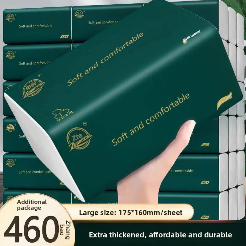 Large Size Tissue Box Household Bulk Purchase Big Pack Drawer Paper Napkin Facial Tissue Whole Box Quantity Purchase