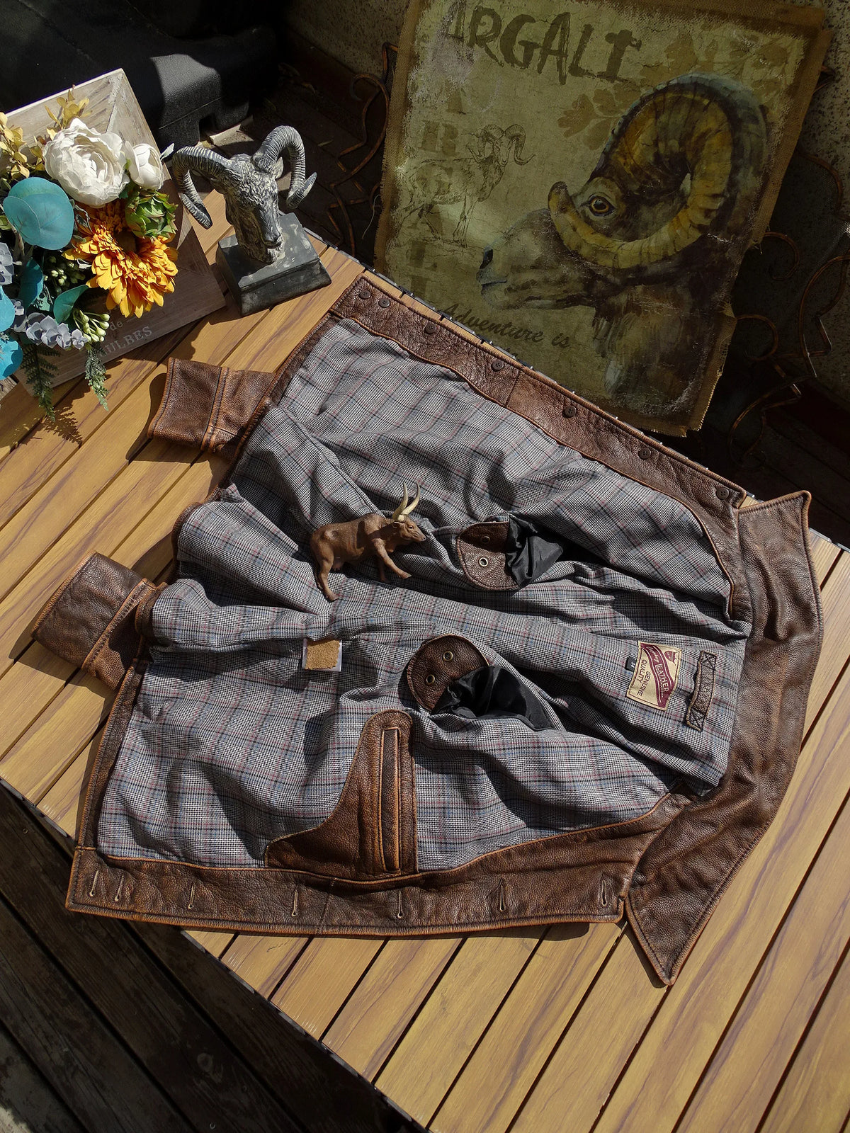 Dark Brown Spring Leather Jacket Men Retro Style Plus Size 5XL Genuine Natural Cowhide Turn-Down Collar Single Breasted Coat