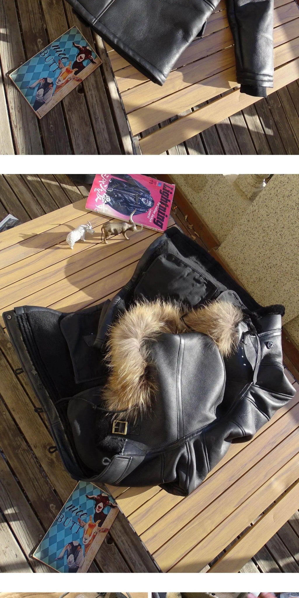 Black Winter Hooded Shearling Jacket Men Casual Style Plus Size 3XL Genuine Natural Thick Sheepskin Warm Single Breasted Coat