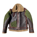 Dark Brown Winter Shearling Jacket Men Retro Style Plus Size 6XL Genuine Natural Thick Sheepskin Turn-Down Collar Flight Coat
