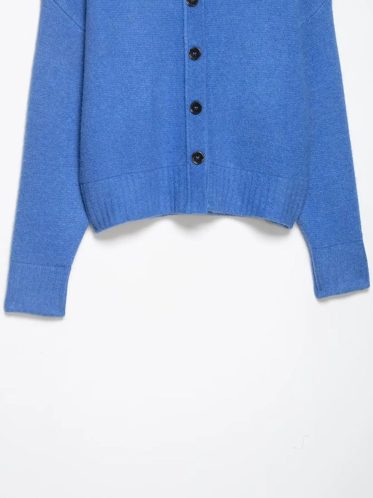 Loose Long Sleeve round Neck Knitted Sweater Women's Pure Color Single Button Autumn Winter New Style Comfortable Versatile K...