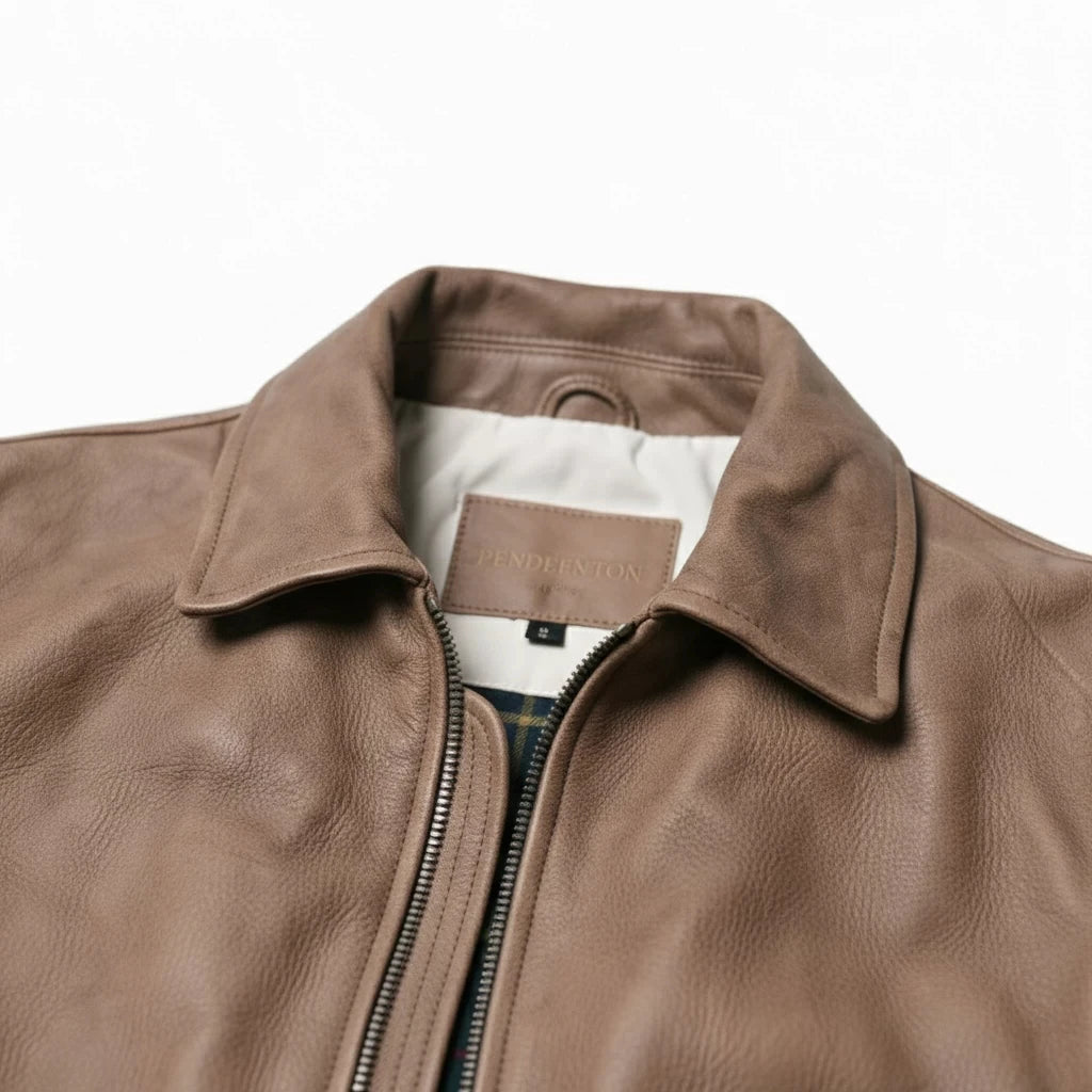 Light Brown Winter Leather Jacket Men Military Style Plus Size 5XL Genuine Natural Cowhide Turn-Down Collar Retro Flight Coat