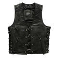 Black Spring Leather Vest Men Sports Style Plus Size 4XL Genuine Natural Cowhide Single Breasted Short Vest