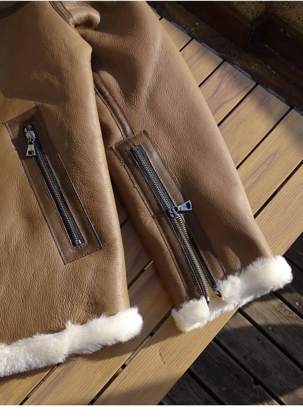 Brown Winter Hooded Shearling Jacket Men Casual Style Plus Size 5XL Genuine Natural Thick Sheepskin Warm Leather Coat