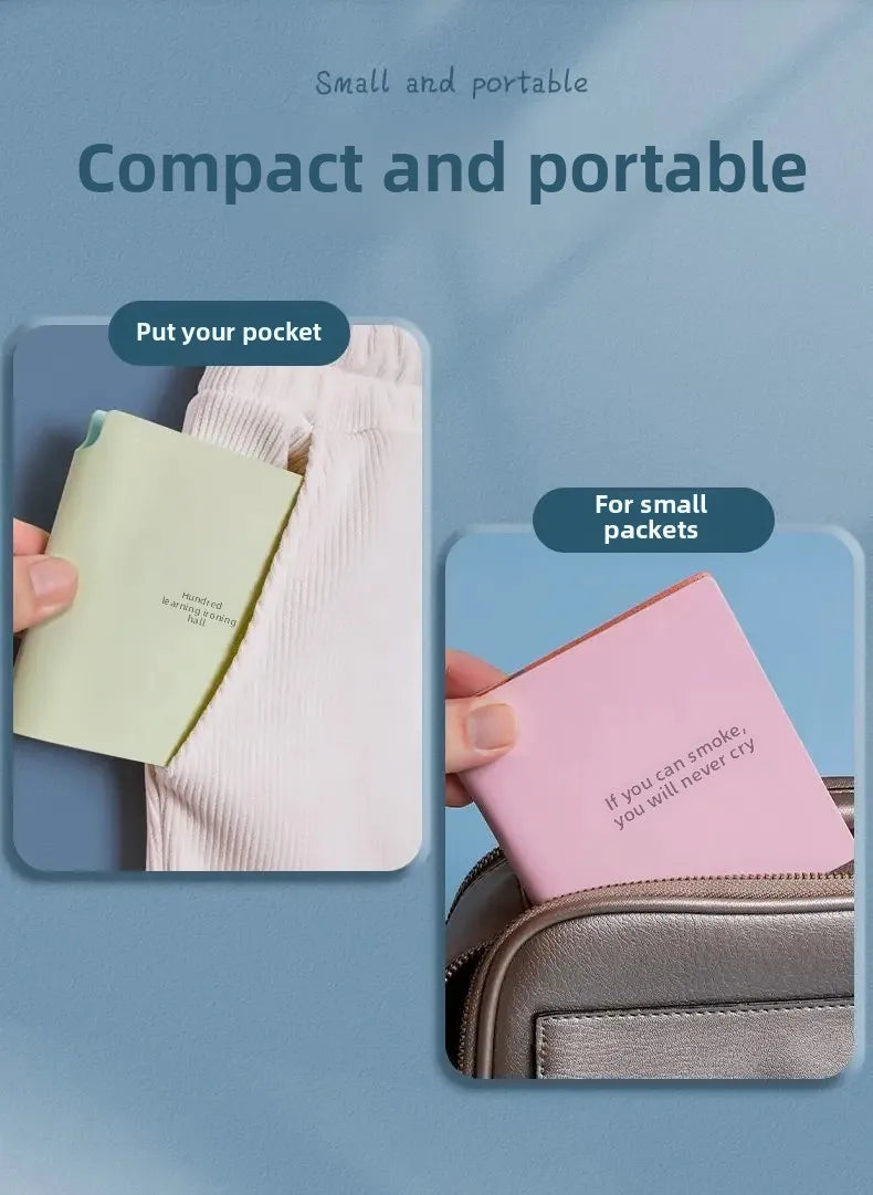 Mini Portable Blank Notebook Stamp Check in out Log Book Customizable Logo Available High Aesthetic Value Office Supply
