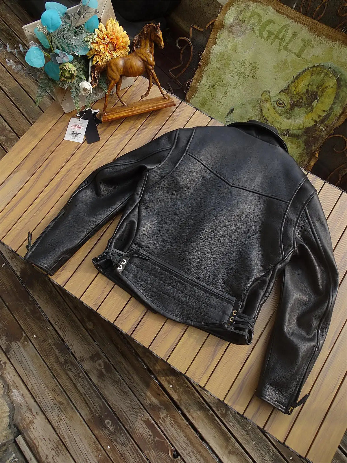 Black Winter Leather Jacket Men Sports Style Plus Size 5XL Genuine Natural Thick Cowhide Turn-Down Collar Mounted Police Coat