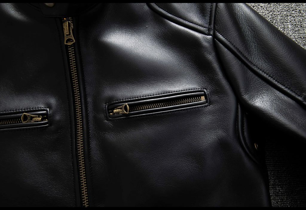 Black Autumn Leather Jacket Men Retro Style Plus Size 6XL Genuine Natural Cowhide Stand Collar J100 Motorcycle Sports Coat