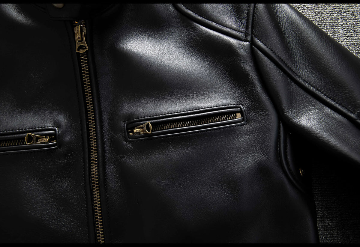 Black Autumn Leather Jacket Men Retro Style Plus Size 6XL Genuine Natural Cowhide Stand Collar J100 Motorcycle Sports Coat