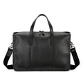 NZPJ Men's Handbag Genuine Leather Briefcase Top Layer Cowhide Shoulder Messenger Bag Fashion Laptop Bag for 15 Inch Laptop
