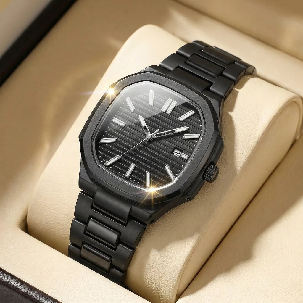 1pcs Men's white dial alloy strap vintage fashion map dial lightweight sporty details Quartz Watch for daily business party holi