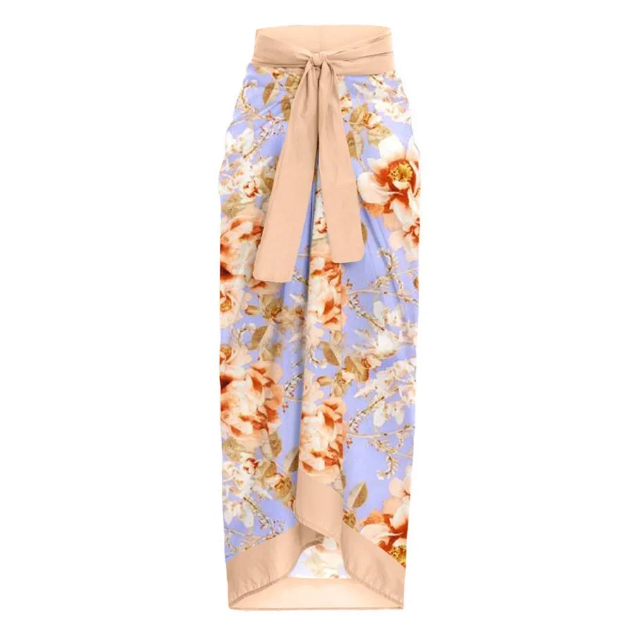 2024 One-Piece Swimsuit Waist Hollow out Flower Print Swimwear Set Floral Patterned Monokinis Sportswear And Accessories