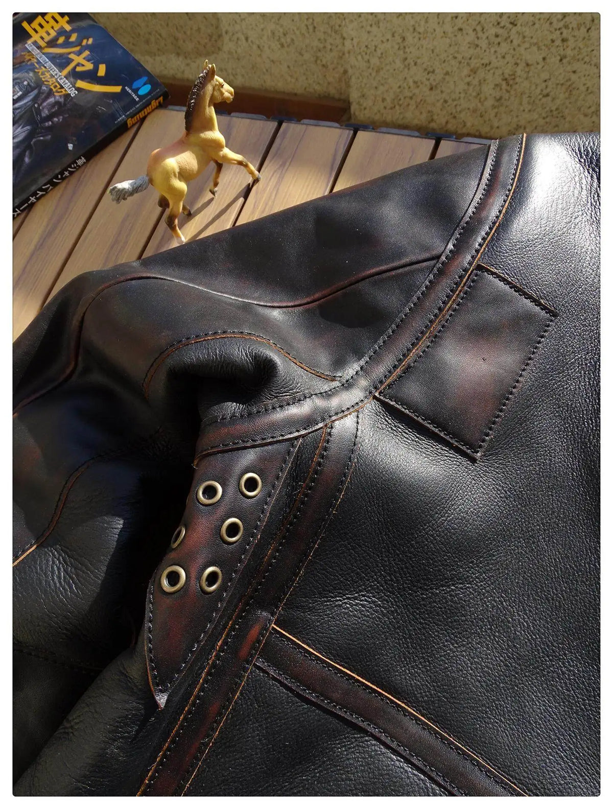 Black Winter Shearling Jacket Men Vintage Style Plus Size 5XL Genuine Natural Thick Sheepskin Warm Turn-Down Collar Spliced Coat
