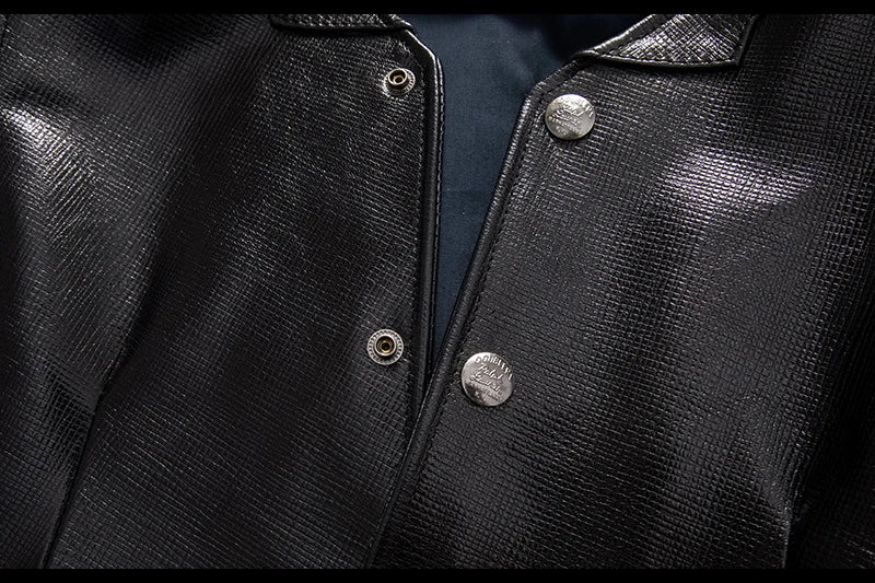 Black Spring Leather Vest Men Casual Style Plus Size 5XL Genuine Natural Sheepskin Single Breasted Short Sleeveless Coat