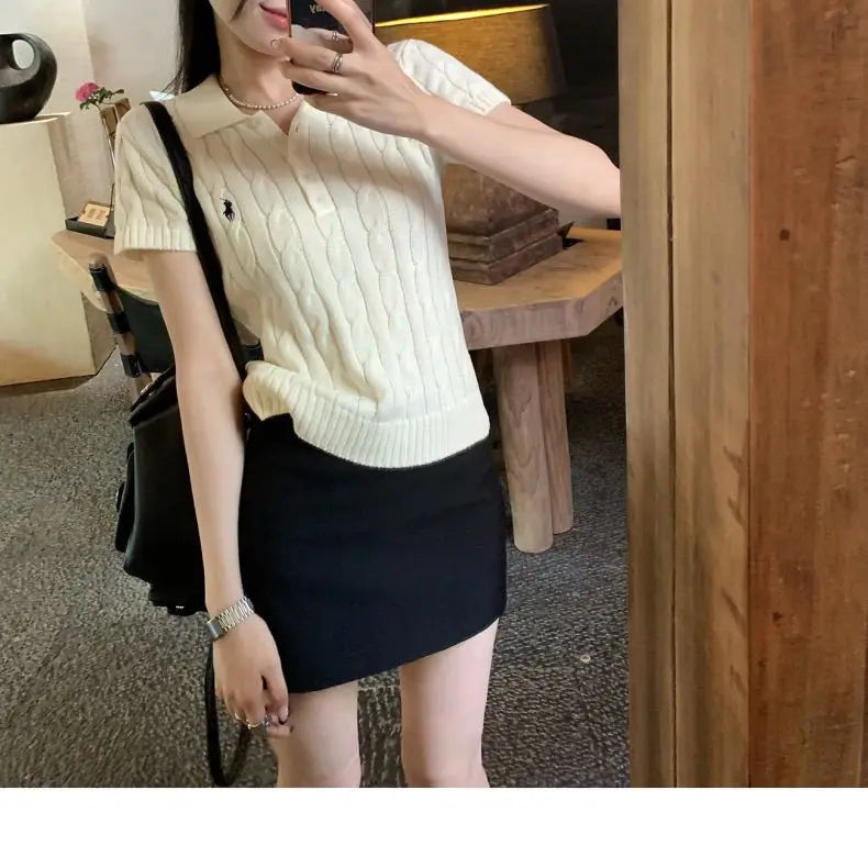 Gray Suit High Waist Short Skirt Women's Summer New Style Bodycon Mini Skirt Elegant Commute A-Line Polyester Polyester