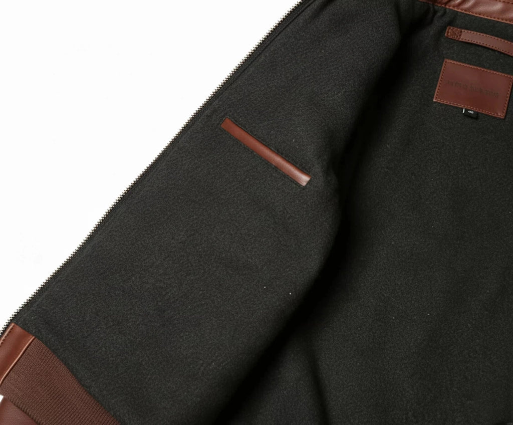 Brown Winter Leather Jacket Men Military Style Plus Size 5XL Genuine Natural Cowhide Turn-Down Collar Retro A2 Flight Coat