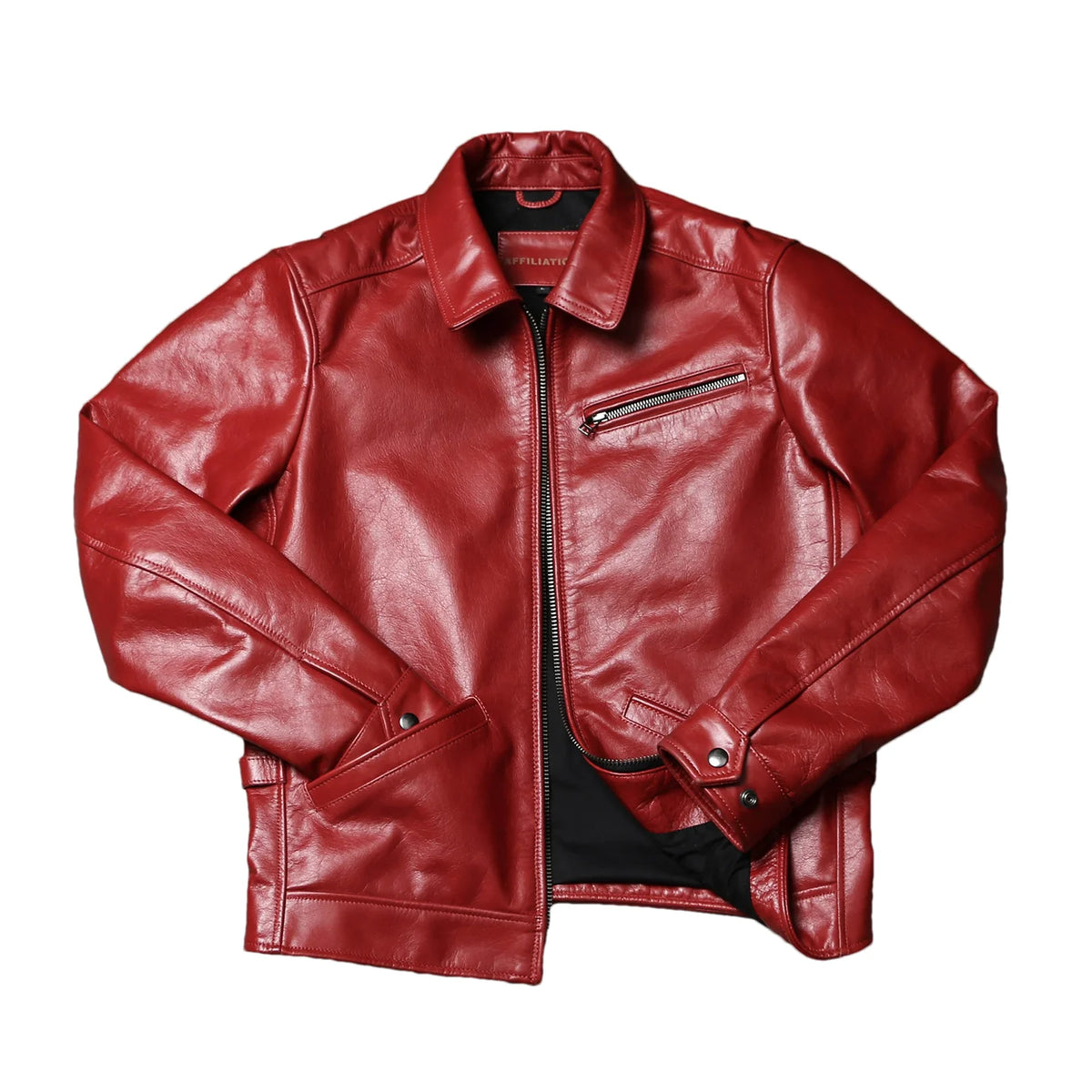 Red Autumn Leather Jacket Men Retro Casual Style Plus Size 5XL Genuine Natural Cowhide Slim Fit Turn-Down Collar Coat 1930