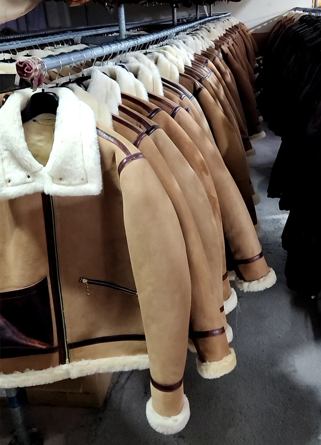 Light Brown Winter Shearling Jacket Men Retro Style Plus Size 4XL Genuine Natural Thick Sheepskin Warm Leather Coat