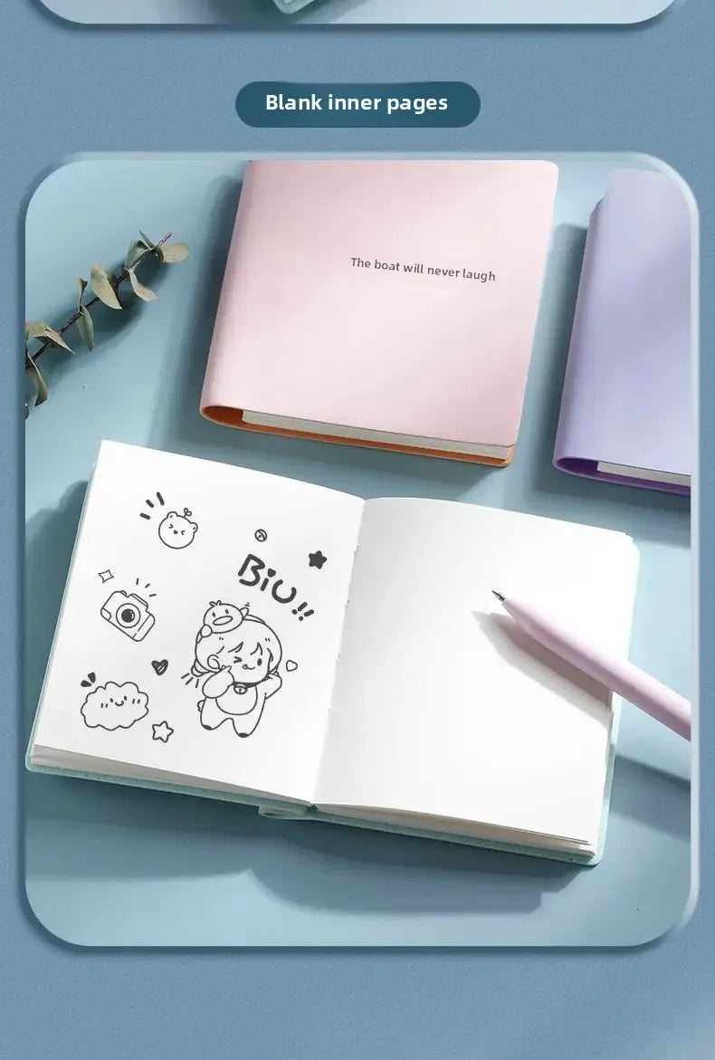 Mini Portable Blank Notebook Stamp Check in out Log Book Customizable Logo Available High Aesthetic Value Office Supply