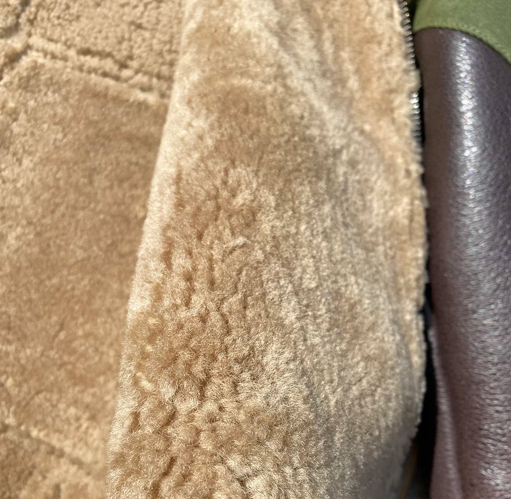 Dark Brown Winter Shearling Jacket Men Retro Style Plus Size 6XL Genuine Natural Thick Sheepskin Turn-Down Collar Flight Coat