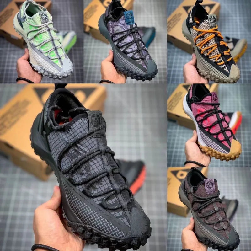 Outdoor Sports Trekking Shoes Men's Waterproof Breathable Mountain Climbing Shoes Single Thick EVA Outsole Low Cut Canvas Upg...