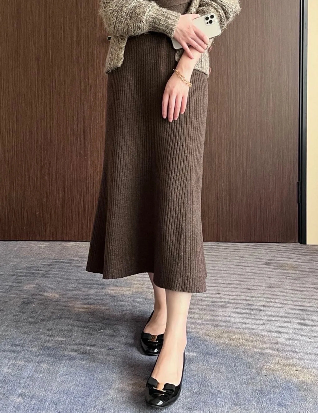 Comfortable round Toe High Version Spring New Style Red Shoes with Bow Tie Flat Heel Velvet Women Casual Shoes Ballet Flat