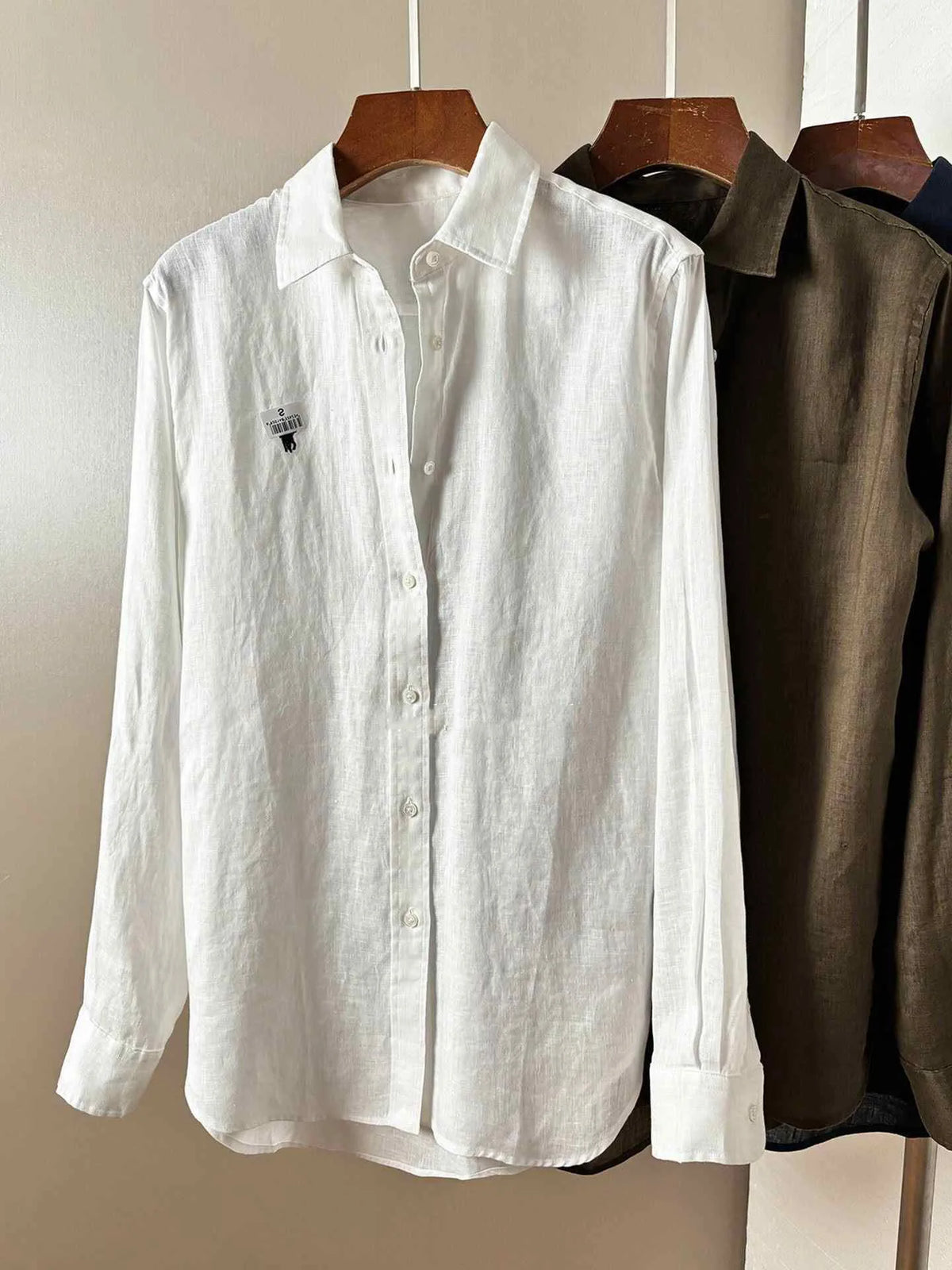 Non-Typical Linen Shirt Trendy Old Money Style Spring Summer Pure Color Patchwork Sleeveless Embroidered Regular Fit Commute ...