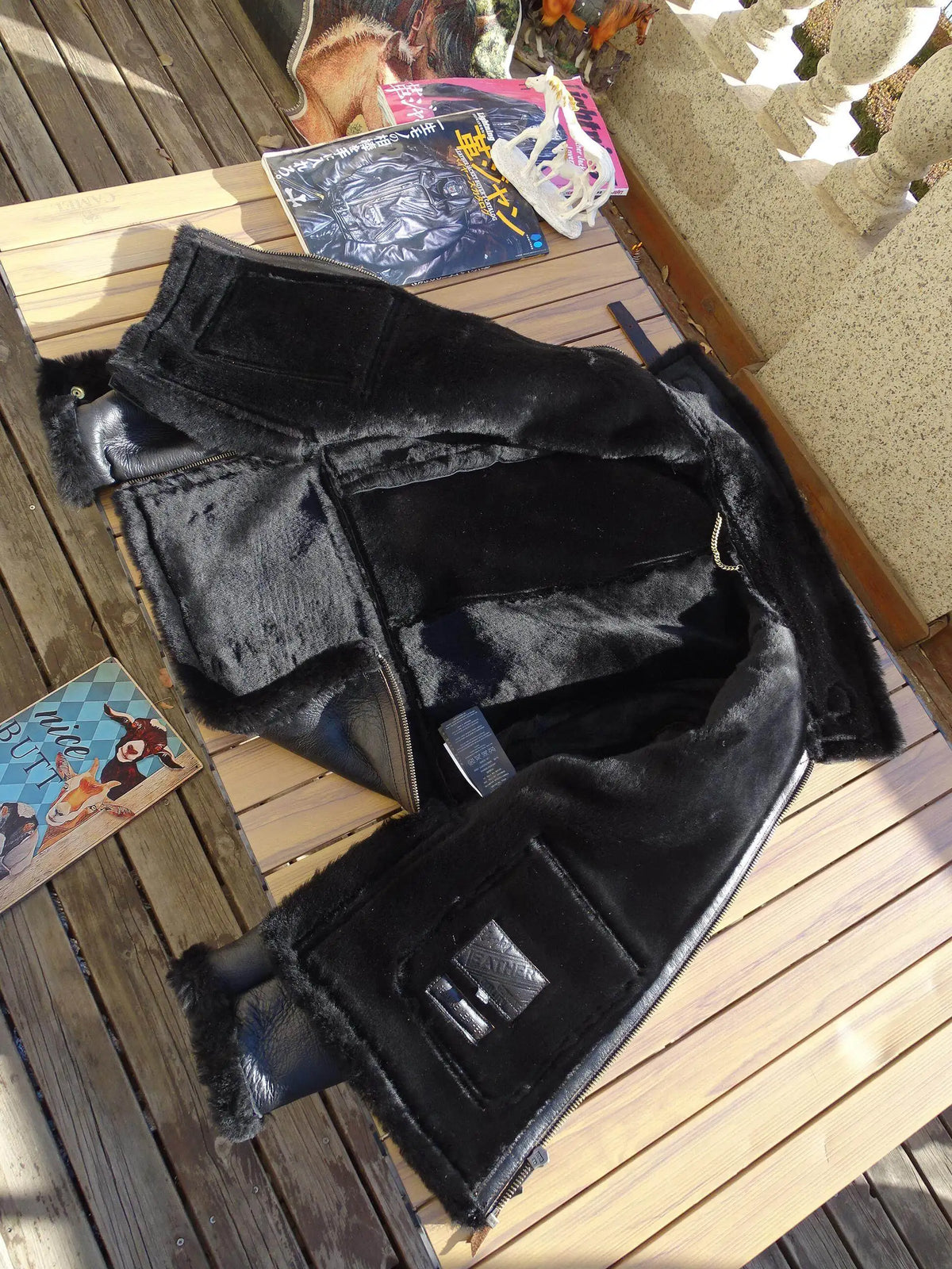 Black Winter Shearling Jacket Men American Retro Style Plus Size 5XL Genuine Natural Thick Sheepskin Turn-Down Collar Warm Coat