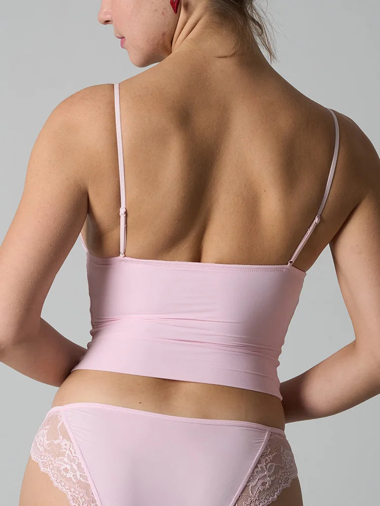 Adjustable Strap Lace Top Skin-friendly Ultra Elastic with Chest Pad Kardashian Style Streetwear Trend for Women in Spring